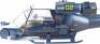 Lot #145 - BLUE THUNDER (1983) - 1:6 Scale Radio-Controlled Flying Blue Thunder Special Helicopter Model Miniature - 5