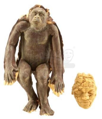 Lot #183 - CONGO (1995) - Miniature Gorilla Mock-Up and Miniature City of Zinj Head
