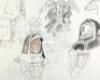 Lot #232 - EVENT HORIZON (1997) - Hand-Drawn John Mollo Spacesuit Concept Sketches and Photographs - 3