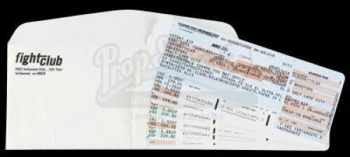 Lot #248 - FIGHT CLUB (1999) - Tyler Durden's (Brad Pitt) Boarding Passes
