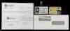 Lot #249 - FIGHT CLUB (1999) - The Narrator's (Edward Norton) Driver's License, FMC Badge, and Paycheck