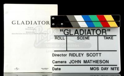 Lot #291 - GLADIATOR (2000) - Clapperboard with Script