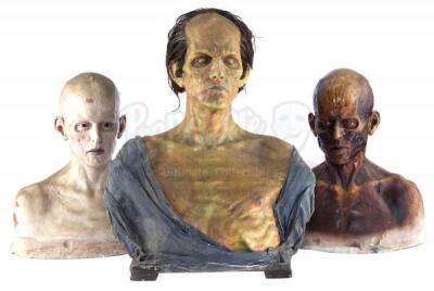 Lot #352 - I AM LEGEND (UNPRODUCED, RIDLEY SCOTT) - Set of Three Makeup Test Heads