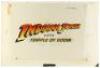 Lot #360 - INDIANA JONES AND THE TEMPLE OF DOOM (1984) - Hand-Painted Master Title Logo Artwork