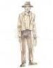 Lot #366 - INDIANA JONES AND THE TEMPLE OF DOOM (1984)/INDIANA JONES AND THE LAST CRUSADE (1989) - Hand-Drawn ILM Indiana Jones Scale Reference Cut-Out - 2
