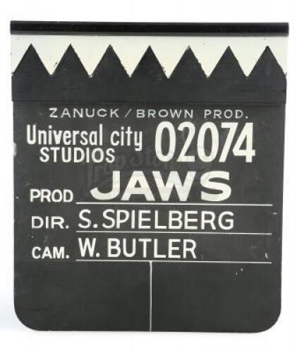 Lot #388 - JAWS (1975) - Shark Tooth Clapperboard