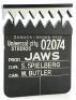 Lot #388 - JAWS (1975) - Shark Tooth Clapperboard - 3