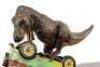 Lot #426 - JURASSIC PARK (1993) - Phil Tippett Collection: Tyrannosaurus Rex Stop-Motion Puppet and Jeep Model Miniature Display - 8