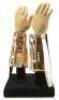 Lot #481 - MASTERS OF THE UNIVERSE (1987) - Skeletor's (Frank Langella) Light-Up Goldtone Gauntlets - 3