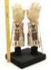 Lot #481 - MASTERS OF THE UNIVERSE (1987) - Skeletor's (Frank Langella) Light-Up Goldtone Gauntlets - 8