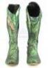 Lot #532 - POWER RANGERS (2017) - Pair of Rita Repulsa's Corrupted Green Power Boots - 2