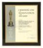 Lot #568 - ROCKY (1976) - Academy Award Nomination Certificate Plaque