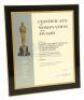 Lot #568 - ROCKY (1976) - Academy Award Nomination Certificate Plaque - 2