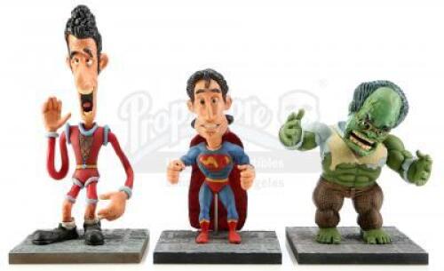 Lot #578 - SEINFELD (T.V. SERIES, 1989-1998) - Set of Three Will Vinton Studios Seinfeld Superhero Puppets