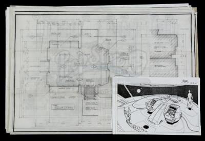 Lot #626 - STAR TREK: VOYAGER (T.V. SERIES, 1995-2001) - Set of Voyager Blueprints and Printed Concept Art