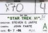Lot #649 - STAR TREK VI: THE UNDISCOVERED COUNTRY (1991) - Second Unit Clapperboard - 5