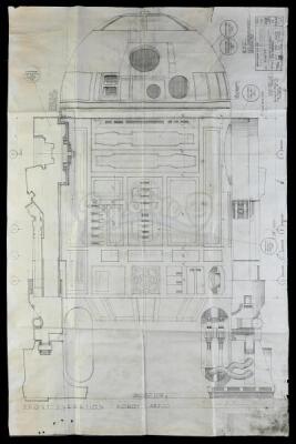 Lot #660 - STAR WARS: ATTACK OF THE CLONES (2002) - R2-D2 (Kenny Baker) Blueprint