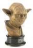 Lot #665 - STAR WARS: REVENGE OF THE SITH (2005) - Industrial Light & Magic (ILM) Chewbacca and Yoda Statue Crew Gifts - 2