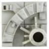 Lot #677 - STAR WARS TRILOGY (1977-1983) - 6" x 6" Death Star Surface Model Miniature Piece