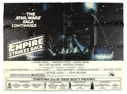 Lot #693 - STAR WARS: THE EMPIRE STRIKES BACK (1980) - New York Subway Advance 2-Sheet