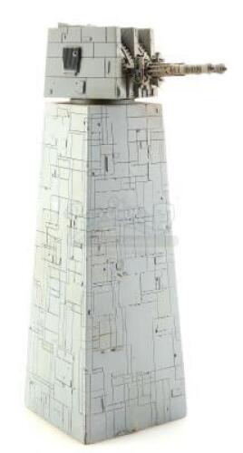 Lot #730 - STAR WARS: RETURN OF THE JEDI (1983) - Large-Size Death Star II Tower and Turret Model