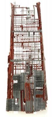 Lot #732 - STAR WARS: RETURN OF THE JEDI (1983) - Small-Scale Death Star II Under-Construction Tower Model