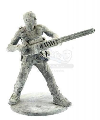 Lot #773 - STARSHIP TROOPERS 2: HERO OF THE FEDERATION (2004) - Phil Tippett Collection: Captain V.J. Dax (Richard Burgi) Statue Miniature