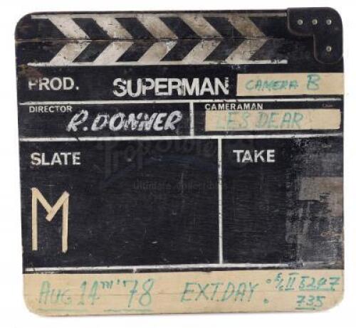 Lot #777 - SUPERMAN (1978) - Production-Used Clapperboard