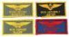 Lot #812 - TOP GUN (1986) - Merlin (Tim Robbins), Jester (Michael Ironside), Slider (Rick Rossovich) and Sundown's (Clarence Gilyard Jr.) Flight Suit Patches