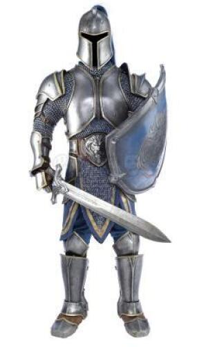 Lot #845 - WARCRAFT (2016) - Alliance Foot Soldier Armor with Sword and Shield