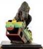 Lot #426 - JURASSIC PARK (1993) - Phil Tippett Collection: Tyrannosaurus Rex Stop-Motion Puppet and Jeep Model Miniature Display - 5