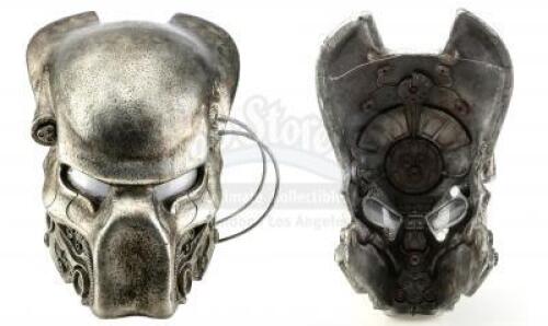 Lot #54 - AVP: ALIEN VS. PREDATOR (2004)/ALIENS VS. PREDATOR: REQUIEM (2007) - Ancient Predator (Ian Whyte) and Yautja Pilot Helmet