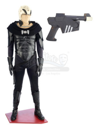 Lot #149 - BUCK ROGERS IN THE 25TH CENTURY (T.V. SERIES, 1981) - Hawk's (Thom Christopher) Costume and Blaster Display