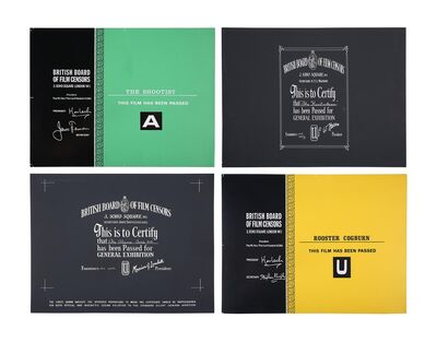 Lot #30 - VARIOUS WESTERN PRODUCTIONS - BBFC Certificates