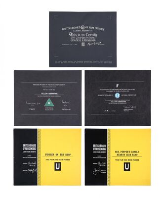Lot #48 - VARIOUS PRODUCTIONS - BBFC Certificates Musicals