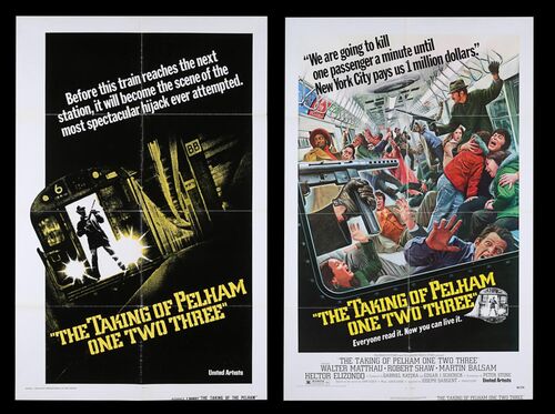 Lot #84 - THE TAKING OF PELHAM ONE TWO THREE (1974) - Two US One-Sheets, 1974