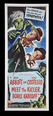 Lot #88 - ABBOTT AND COSTELLO MEET THE KILLER, BORIS KARLOFF (1949) - US Insert, 1949