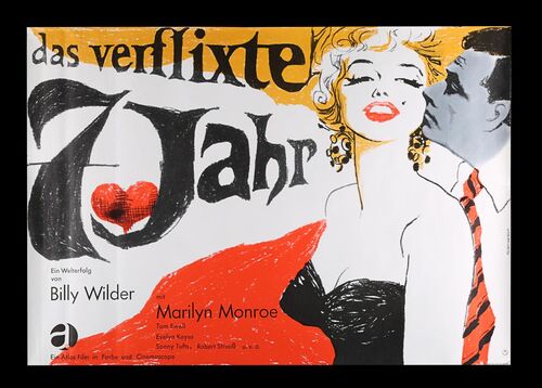 Lot #97 - THE SEVEN YEAR ITCH (1955) - German A0, 1966