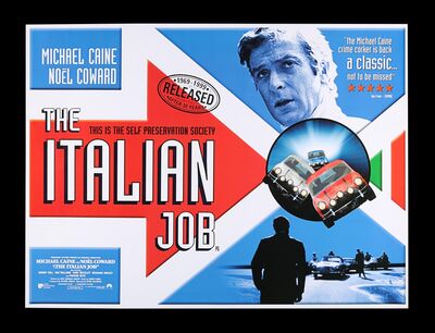 Lot #115 - THE ITALIAN JOB (1969) - UK Quad, 1999