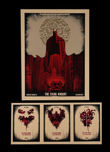 Lot #167 - THE DARK KNIGHT (2008) - Two Castro Theatre Posters, 2011