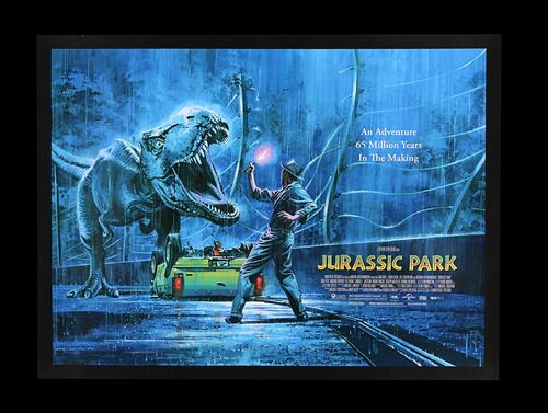 Lot #194 - JURASSIC PARK (1993) - Vice Press & Bottleneck Gallery Quad Poster, 2019