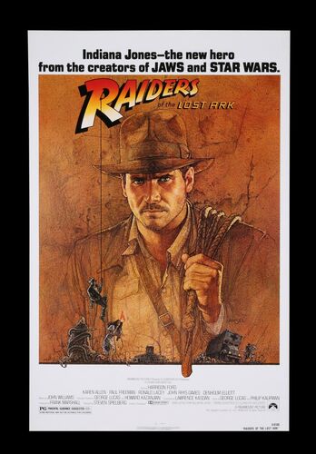 Lot #205 - RAIDERS OF THE LOST ARK (1981) - Howard Kazanjian Collection: US One-Sheet Poster, 1981