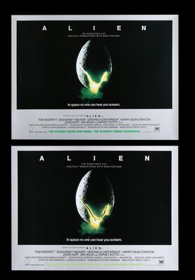 Lot #244 - ALIEN: DIRECTOR'S CUT (2003) - Two UK Quads, 2003
