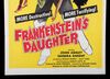 Lot #256 - FRANKENSTEIN'S DAUGHTER (1958), CREATURE WITH THE ATOM BRAIN (1955) - Two US One-Sheets - 4