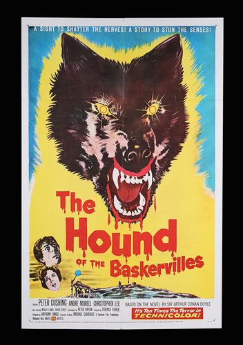Lot #259 - HOUND OF THE BASKERVILLES (1959) - US One-Sheet, 1959