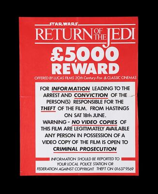 Lot #323 - STAR WARS: RETURN OF THE JEDI (1983) - Special Poster