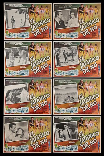 Lot #354 - DR. NO (1962) - Carter-Jones Collection: Eight Mexican Lobby Cards, 1963