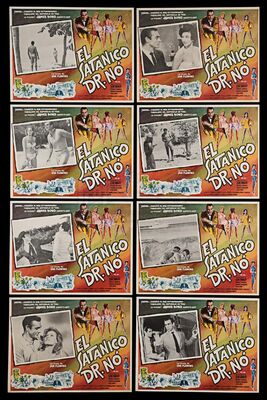 Lot #354 - DR. NO (1962) - Carter-Jones Collection: Eight Mexican Lobby Cards, 1963