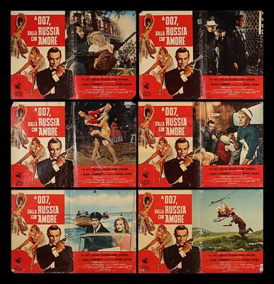 Lot #367 - FROM RUSSIA WITH LOVE (1963) - Carter-Jones Collection: Six Italian Photobustas, 1964