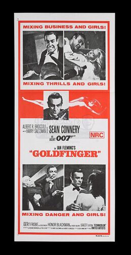 Lot #377 - GOLDFINGER (1964) - Carter-Jones Collection: Australian Daybill, 1970's